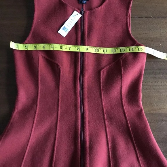 THEORY Bobbi Wool Zip Up Sleeveless Dress - Picture 4 of 8